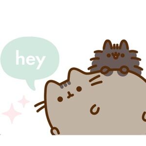 International trends poster  Pusheen Cat Plush Toy - Gray and Brown